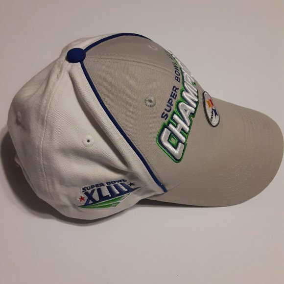 NFL Team Apparel Super Bowl XLIII Pittsburg Steelers Champions Hat OSFM - Picture 3 of 8